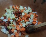 Foto del paso 3 de la receta: Guisado ranchero de cerdo y chorizo con verduras de la huerta el Ocote