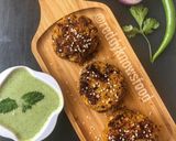 A picture of step 6 of ChanaTikkis -healthy & tasty.