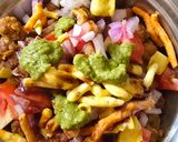 A picture of step 3 of Sprout chana chaat.