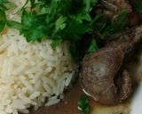Foto del paso 7 de la receta: Higaditos encebollados con timbal de arroz
