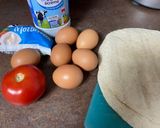 Une image de l'étape 1 de Wrap omelette.