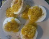 A picture of step 3 of Boiled eggs meze.