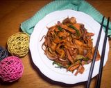 A picture of step 6 of Carrot noodles.
