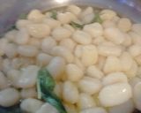 A picture of step 4 of Bacon and sage gnocchi.