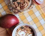 Foto del paso 4 de la receta: Granola a la canela, sin azúcares agregados ni edulcorantes ni miel (proteica y vegana)