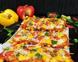 फ्रैंच फ्राइज मखनी सॉस पिज़्ज़ा (frenchfries makhani sauce pizza recipe in Hindi) रेसिपी चरण 10 फोटो