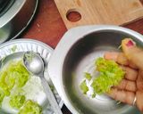 A picture of step 1 of Tzatzuki dip(Lebanese tzatziki dip).