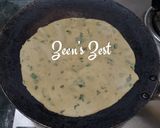 A picture of step 2 of Mint Rotis.