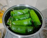 Foto langkah ke 5 dari resep Lontong Daun Homemade.