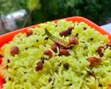 A picture of step 2 of Lemon Rice.