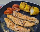 รูปขั้นตอนการทำที่ 2 ของ สเต็กแซลมอนย่างเนยมิโสะ low carb