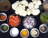 A picture of step 1 of Butter Cauliflower bhurji.