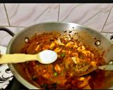 A picture of step 4 of Kadai Paneer.