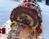 Une image de l'étape 15 de Bûche de Noël au chocolat.