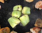 Foto del paso 3 de la receta: Arroz con alcachofas, judía redonda y pollo