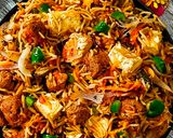 A picture of step 8 of Paneer Fried Rice.