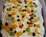 A picture of step 4 of Chocolate Fruit Roll Cake.