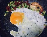 รูปขั้นตอนการทำที่ 2 ของ ข้าวผัดสาหร่ายสีม่วง紫菜炒饭