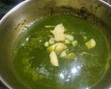 A picture of step 7 of Aloo Palak.