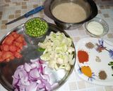 A picture of step 1 of #Veg_Biryani😋😋😋.