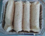 Foto langkah ke 2 dari resep Puding Roti Lipat Keju.