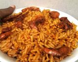 A picture of step 12 of Sea Food Jollof Rice.