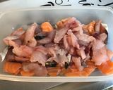 Une image de l'étape 6 de Trio de poissons marinés à la plancha.