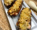 Foto del paso 5 de la receta: Berenjenas rellenas de pavo y queso con cebolla caramelizada en Airfryer - Receta para batch cooking
