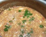 A picture of step 5 of Hot & Sour Soup.