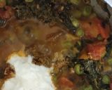 A picture of step 5 of Methi malai mutter.