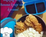 Foto langkah ke 11 dari resep Singkong Rice & Banana krispi sauce karamel.