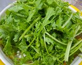 Hình bước làm 1 của món Canh cải cúc nấu thịt băm