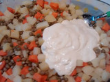 Ensalada rusa clásica con mayonesa casera