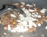 A picture of step 3 of Pauper's Fried Brown Rice.