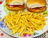 Pas rețetă Burgeri de pui cu cartofi prăjiți! 1 fotografie