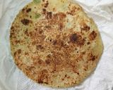 A picture of step 21 of Panee rMakhana, grapes raita, rajgiri halwa and farari bhakhri.