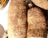 A picture of step 2 of Yam in flour.