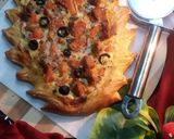 A picture of step 7 of Leaf shape pizza 🇮🇹.
