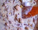صورة لخطوة 3 من وصفة الفريدو فيتوتشيني المكرونة الايطالية بالصلصة البيضاء والدجاج 🍝