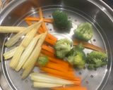 A picture of step 1 of Thai Stir Fry Vegetables - Pad Pak Rum mit - Yummmeeee.