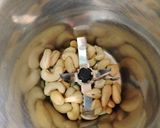 A picture of step 1 of Cashew Sohan Halwa.