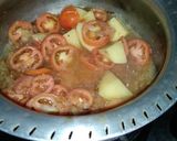 A picture of step 4 of Kofta biryani.