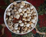 A picture of step 2 of Healthy Herb Makhana n nuts.