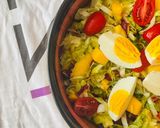 A picture of step 4 of Mango Salad with Tomatoes and Eggs.