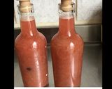 Une image de l'étape 4 de Sirop de rhubarbe du jardin à la vanille.