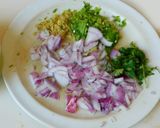 A picture of step 1 of Idli uppuma.