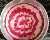 A picture of step 7 of Red velvet marble cake eggless.