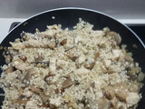 Risotto de setas y pollo