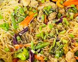 A picture of step 5 of Chicken & Vegetables Stir-Fry Noodles.