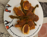 Foto del paso 7 de la receta: Solomillo de pollo con salsa al curry, espárragos trigueros y huevo cocido